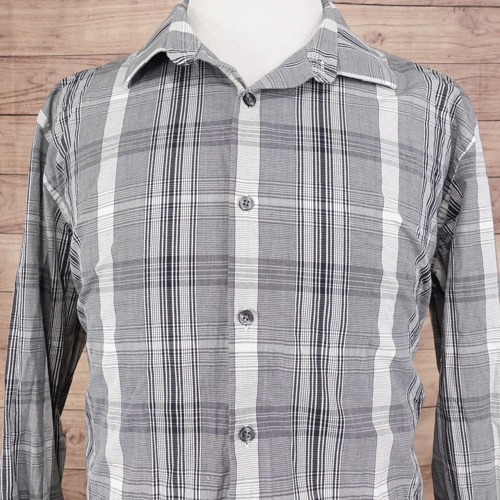 APT 9 Premier Flex Shirt Mens 2XLT 38/39 18-18.5 Slim Fit Long Sleeve Button Up